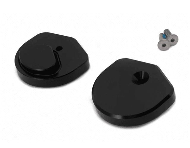 AS3 PERFORMANCE SUPERMOTO FOOT PEG REPLACEMENT PLASTIC SLIDERS BLOCKS BLACK