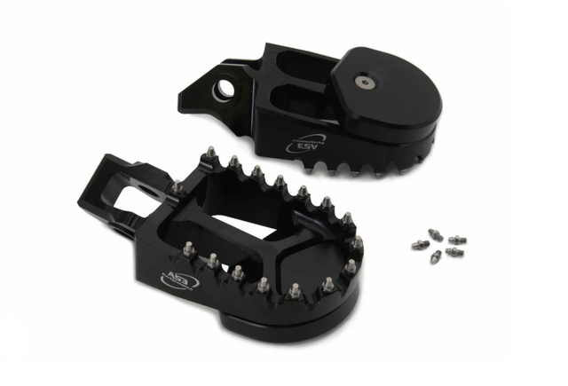 KTM 2017-2023 AS3 SUPERMOTO FOOT PEGS BLACK 125 150 250 350 450 SX SXF XC XC-F SMR 2016-2022 300 500 EXC XC-W XCF-W