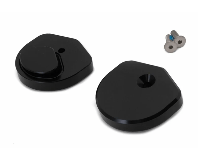 AS3 PERFORMANCE SUPERMOTO FOOT PEG REPLACEMENT PLASTIC SLIDERS BLOCKS BLACK